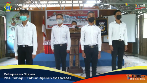 Pelepasan PKL Tahap Satu SMK Katolik Santa Familia Tomohon Tahun Ajaran 2020-2021