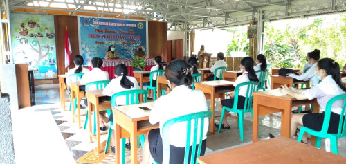 Penarikan Siswa PKL Tahap 1 Kelas XI SMK Katolik Santa Familia Tomohon