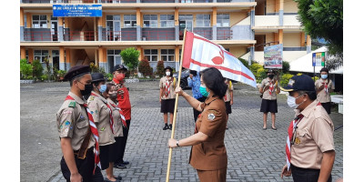 Dua Siswa SMKS Katolik ST Familia Tomohon Ikut Perkemahan Wirakarya Nasional 2021 di Jambi